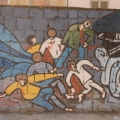 Mural al Quadrivio Arzano (Napoli), 1992. Vista parziale. Ph Archivio GRIDAS.