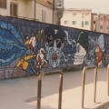 Mural al Quadrivio Arzano (Napoli), 1992. Vista parziale. Ph Archivio GRIDAS.