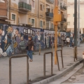 Mural al Quadrivio Arzano (Napoli), 1992. Vista parziale. Ph Archivio GRIDAS.