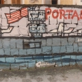 Mural al Quadrivio Arzano (Napoli), 1992. Vista parziale. Ph Archivio GRIDAS.