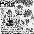 Locandina linoleografata per il Corteo di Carnevale, 1989.